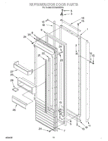 11 - Refrigerator Door parts for Kitchenaid Refrigerator KSSS42QDX03 from AppliancePartsPros.com