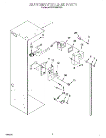 04 - Refrigerator Liner parts for Kitchenaid Refrigerator KSSS48MDX03 from AppliancePartsPros.com