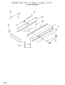 05 - Refrigerator Control Panel parts for Kitchenaid Refrigerator KSSS36MDX04 from AppliancePartsPros.com