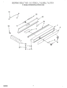 05 - Refrigerator Control Panel parts for Kitchenaid Refrigerator KSSS36QDW04 from AppliancePartsPros.com