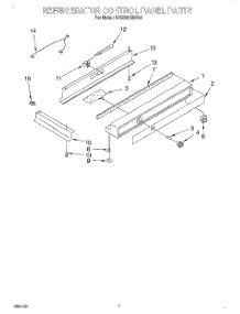 05 - Refrigerator Control Panel parts for Kitchenaid Refrigerator KSSS42MDX04 from AppliancePartsPros.com