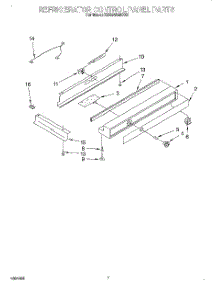 05 - Refrigerator Control Panel parts for Kitchenaid Refrigerator KSSS48MDX04 from AppliancePartsPros.com
