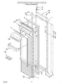 10 - Refrigerator Door parts for Kitchenaid Refrigerator KSSS48MDX04 from AppliancePartsPros.com