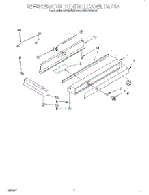 05 - Refrigerator Control Panel parts for Kitchenaid Refrigerator KSSS48QDX04 from AppliancePartsPros.com