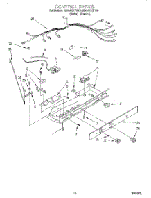 11 - Control parts for Roper Refrigerator RS22AQXFN00 from AppliancePartsPros.com