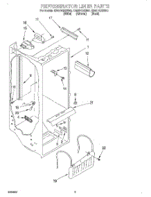 02 - Refrigerator Liner parts for Whirlpool Refrigerator ED22DQXEN03 from AppliancePartsPros.com