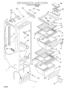 02 - Refrigerator Liner parts for Whirlpool Refrigerator 3XARG458GD00 from AppliancePartsPros.com