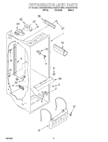 02 - Refrigerator Liner parts for Whirlpool Refrigerator ED25DSXDW05 from AppliancePartsPros.com