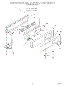 04 - Escutcheon And Control Components parts for Kitchenaid Ice Machine KUIS185EAL1 from AppliancePartsPros.com