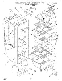 02 - Refrigerator Liner parts for Whirlpool Refrigerator 3XARG458GD01 from AppliancePartsPros.com
