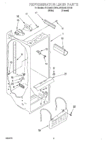02 - Refrigerator Liner parts for Whirlpool Refrigerator 3VED23DQEW00 from AppliancePartsPros.com