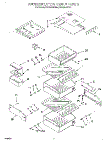 07 - Refrigerator Shelf parts for Kitchenaid Refrigerator KSSS42QDX05 from AppliancePartsPros.com