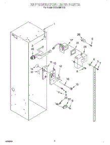 04 - Refrigerator Liner parts for Kitchenaid Refrigerator KSSS48MDX05 from AppliancePartsPros.com