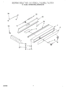 05 - Refrigerator Control Panel parts for Kitchenaid Refrigerator KSSS48QDX05 from AppliancePartsPros.com