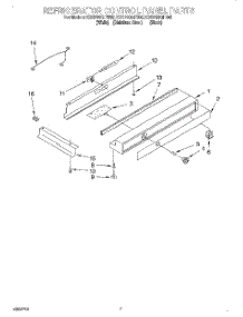 05 - Refrigerator Control Panel parts for Kitchenaid Refrigerator KSSP36QFW05 from AppliancePartsPros.com