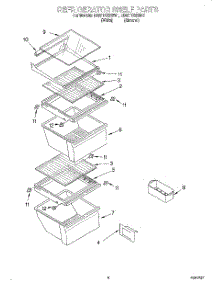 03 - Refrigerator Shelf parts for Whirlpool Refrigerator ED22TQXEW01 from AppliancePartsPros.com