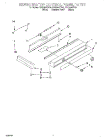 05 - Refrigerator Control Panel parts for Kitchenaid Refrigerator KSSP48QFB05 from AppliancePartsPros.com