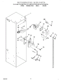 04 - Refrigerator Liner parts for Kitchenaid Refrigerator KSSP36MFS05 from AppliancePartsPros.com