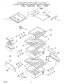 07 - Refrigerator Shelf parts for Kitchenaid Refrigerator KSSP36MFT05 from AppliancePartsPros.com