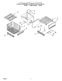 08 - Freezer Shelf parts for Kitchenaid Refrigerator KSSP42MFB05 from AppliancePartsPros.com