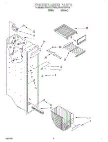 04 - Freezer Liner parts for Whirlpool Refrigerator ED25TQXEN01 from AppliancePartsPros.com