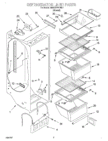 02 - Refrigerator Liner parts for Whirlpool Refrigerator 7MED20TWDN01 from AppliancePartsPros.com