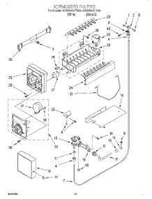 11 - Ice Maker parts for Whirlpool Refrigerator 4KSRS25QFW00 from AppliancePartsPros.com