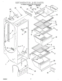 02 - Refrigerator Liner parts for Whirlpool Refrigerator ED20TQXEN01 from AppliancePartsPros.com