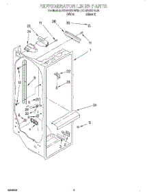 02 - Refrigerator Liner parts for Kitchenaid Refrigerator KSRP22KFAL01 from AppliancePartsPros.com