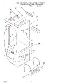 02 - Refrigerator Liner parts for Whirlpool Refrigerator 4YED25DQDN02 from AppliancePartsPros.com