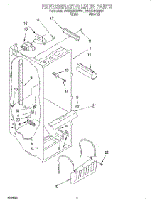 02 - Refrigerator Liner parts for Whirlpool Refrigerator 3VED23DQEW01 from AppliancePartsPros.com