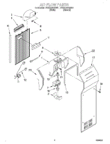 05 - Airflow parts for Whirlpool Refrigerator 3VED23DQEW01 from AppliancePartsPros.com