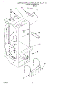 02 - Refrigerator Liner parts for Whirlpool Refrigerator 3XARG488GF00 from AppliancePartsPros.com