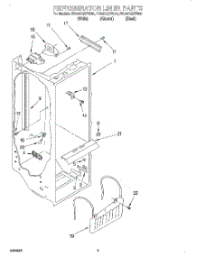 02 - Refrigerator Liner parts for Whirlpool Refrigerator ED22CQXFN00 from AppliancePartsPros.com