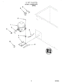 03 - Section parts for Whirlpool Freezer EH220FXGW06 from AppliancePartsPros.com
