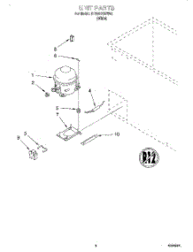 03 - Section parts for Roper Freezer RH1500REW06 from AppliancePartsPros.com