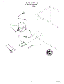 03 - Section parts for Roper Freezer RH1599REW06 from AppliancePartsPros.com