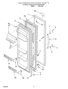 06 - Refrigerator Door parts for Whirlpool Refrigerator ED20TKXFW00 from AppliancePartsPros.com