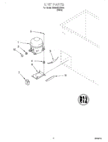 03 - Section parts for Whirlpool Freezer EH050FXGW02 from AppliancePartsPros.com