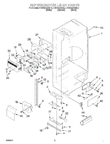 02 - Refrigerator Liner parts for Kitchenaid Refrigerator KSBS20QEBL1 from AppliancePartsPros.com
