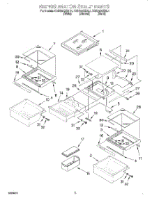 03 - Refrigerator Shelf parts for Kitchenaid Refrigerator KSBS20QEWH1 from AppliancePartsPros.com