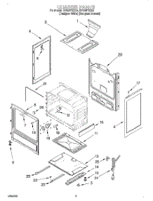 04 - Chassis parts for Whirlpool Range SF325PEEZ0 from AppliancePartsPros.com