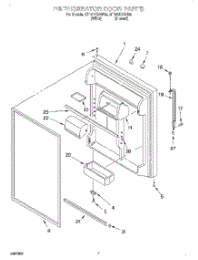 04 - Refrigerator Door parts for Whirlpool Refrigerator GT19DKXGN00 from AppliancePartsPros.com