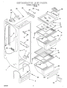 02 - Refrigerator Liner parts for Whirlpool Refrigerator 3XART721F00 from AppliancePartsPros.com