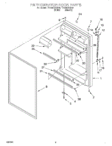 04 - Refrigerator Door parts for Estate Refrigerator TT18AKXGN00 from AppliancePartsPros.com