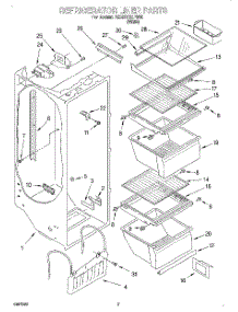 02 - Refrigerator Liner parts for Whirlpool Refrigerator 7ED20TQXFW00 from AppliancePartsPros.com