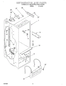 02 - Refrigerator Liner parts for Whirlpool Refrigerator 8ED25PQXFW00 from AppliancePartsPros.com