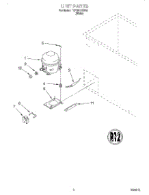03 - Section parts for Whirlpool Freezer TCF0510EW02 from AppliancePartsPros.com