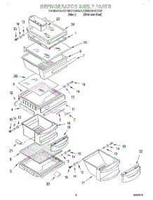 03 - Refrigerator Shelf parts for Kitchenaid Refrigerator KSRB25QGBL01 from AppliancePartsPros.com