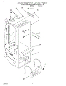02 - Refrigerator Liner parts for Kitchenaid Refrigerator KSCS27QFWH01 from AppliancePartsPros.com